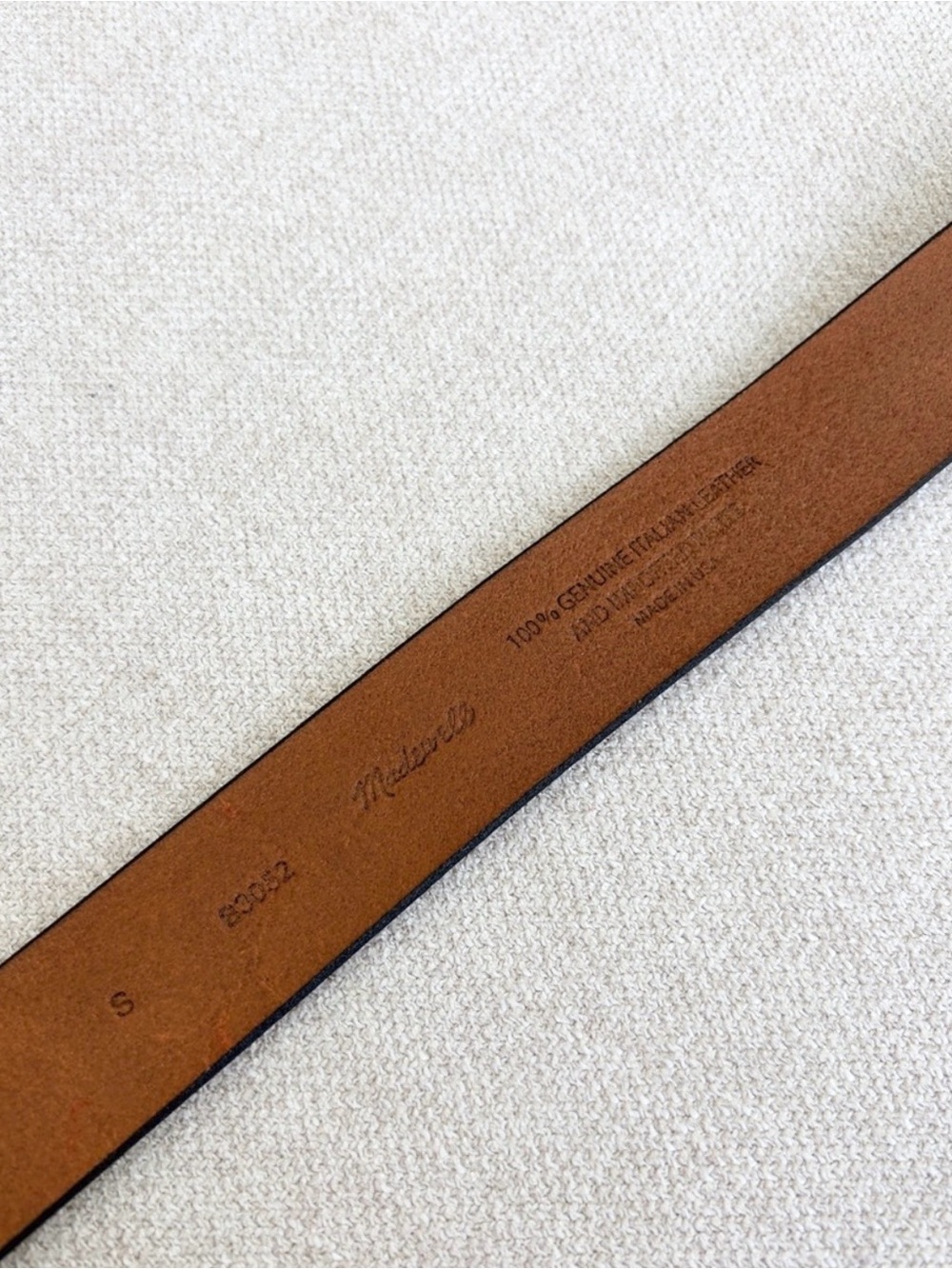 Women's Madewell Brown Leather Belt Size Small - Picture 2 of 2